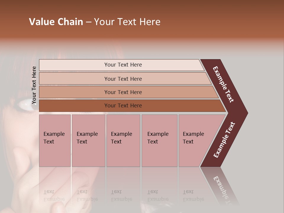 Girl Dark Scared PowerPoint Template