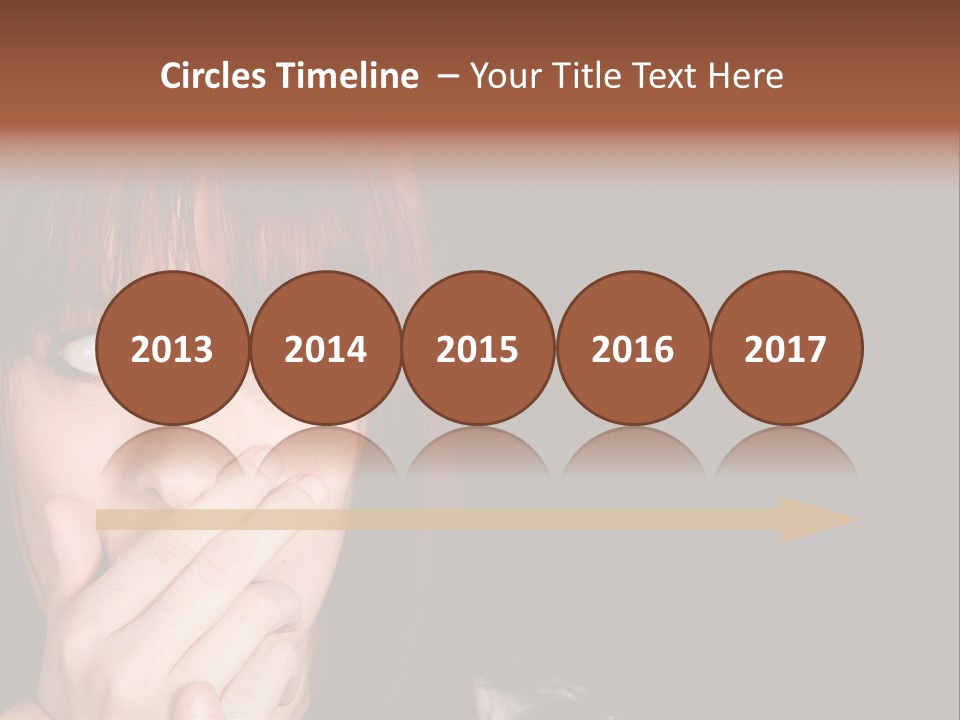 Girl Dark Scared PowerPoint Template