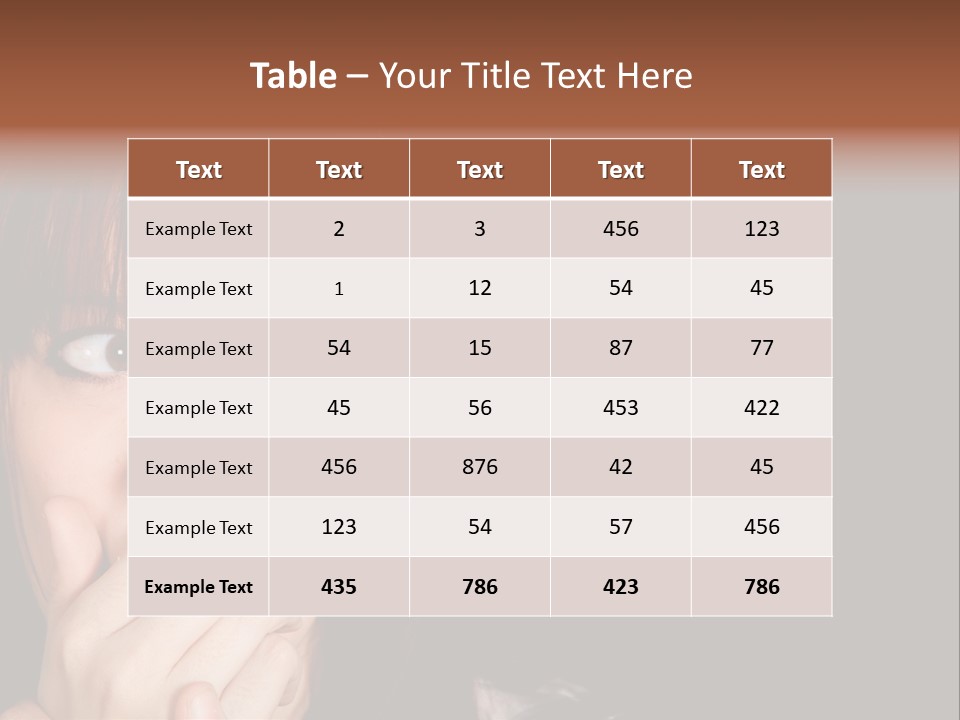 Girl Dark Scared PowerPoint Template