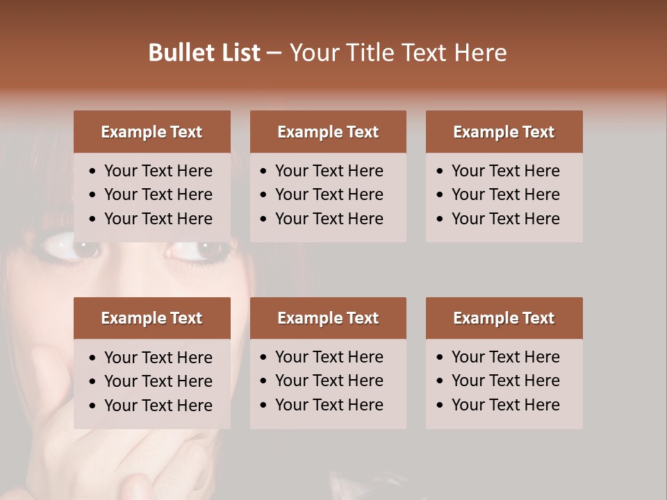 Girl Dark Scared PowerPoint Template