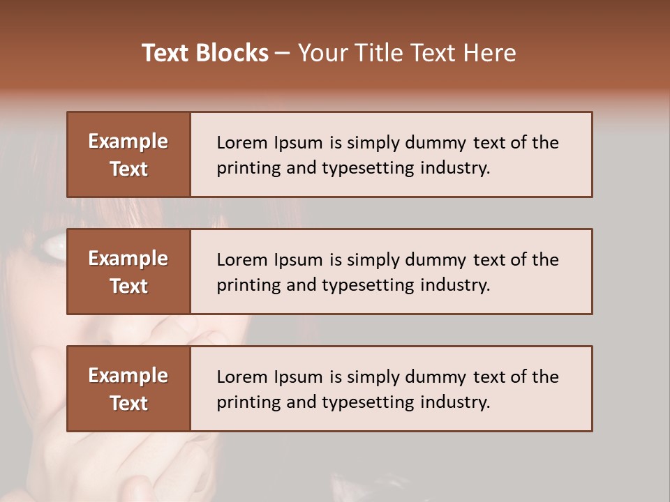 Girl Dark Scared PowerPoint Template