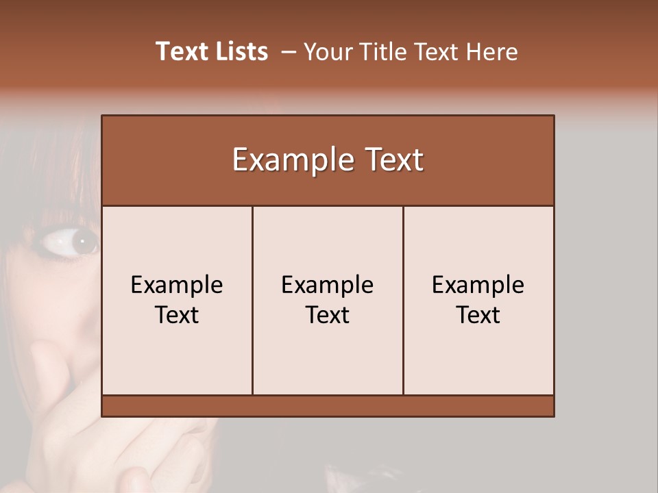 Girl Dark Scared PowerPoint Template