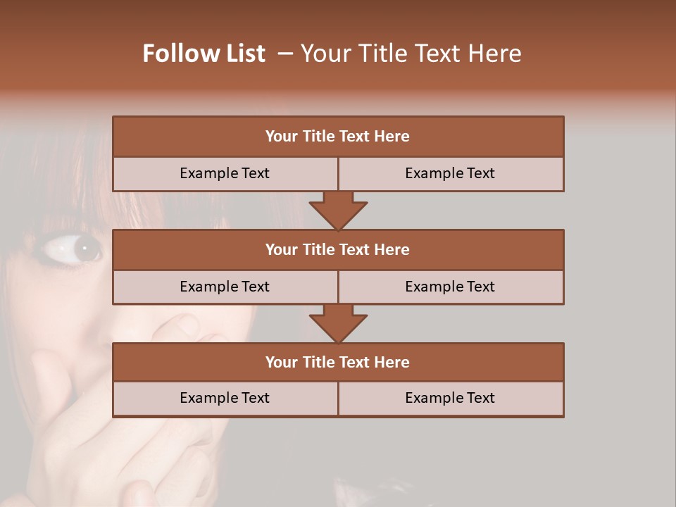 Girl Dark Scared PowerPoint Template