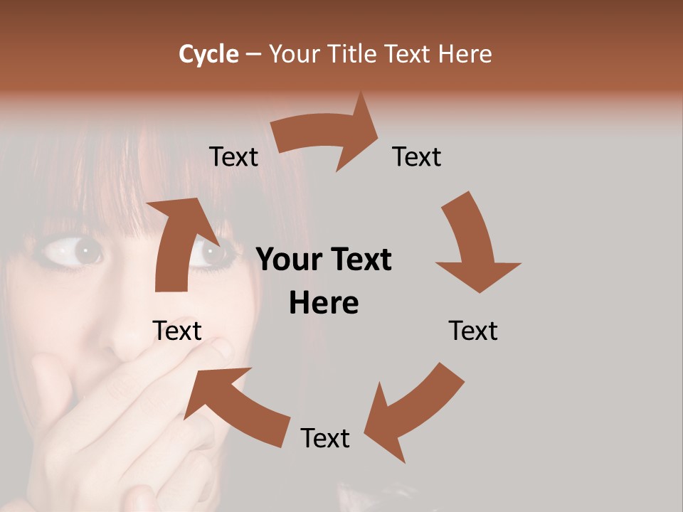 Girl Dark Scared PowerPoint Template