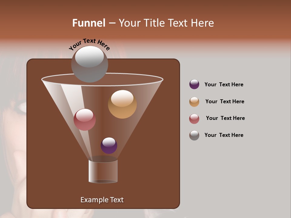 Girl Dark Scared PowerPoint Template