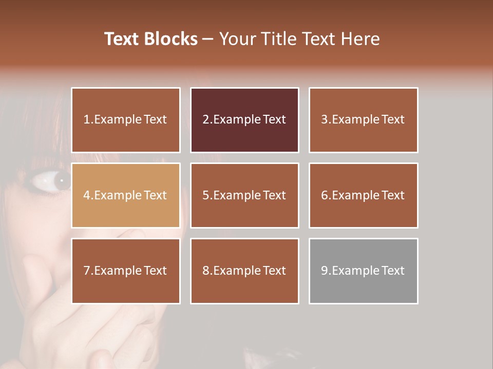 Girl Dark Scared PowerPoint Template