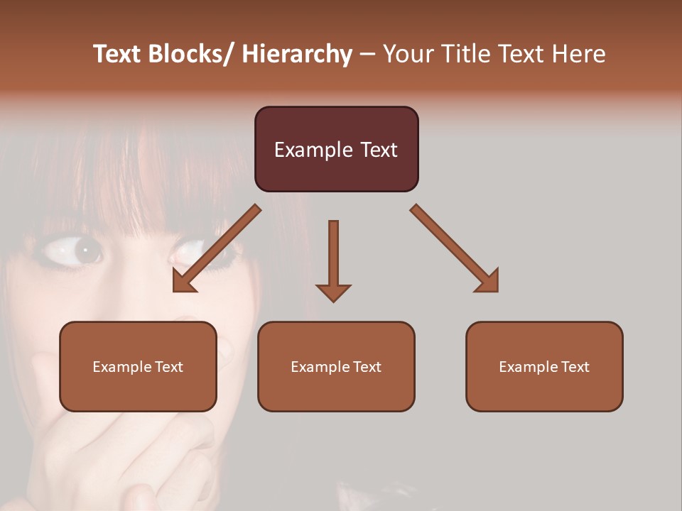 Girl Dark Scared PowerPoint Template