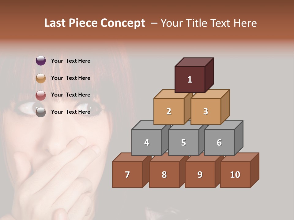 Girl Dark Scared PowerPoint Template