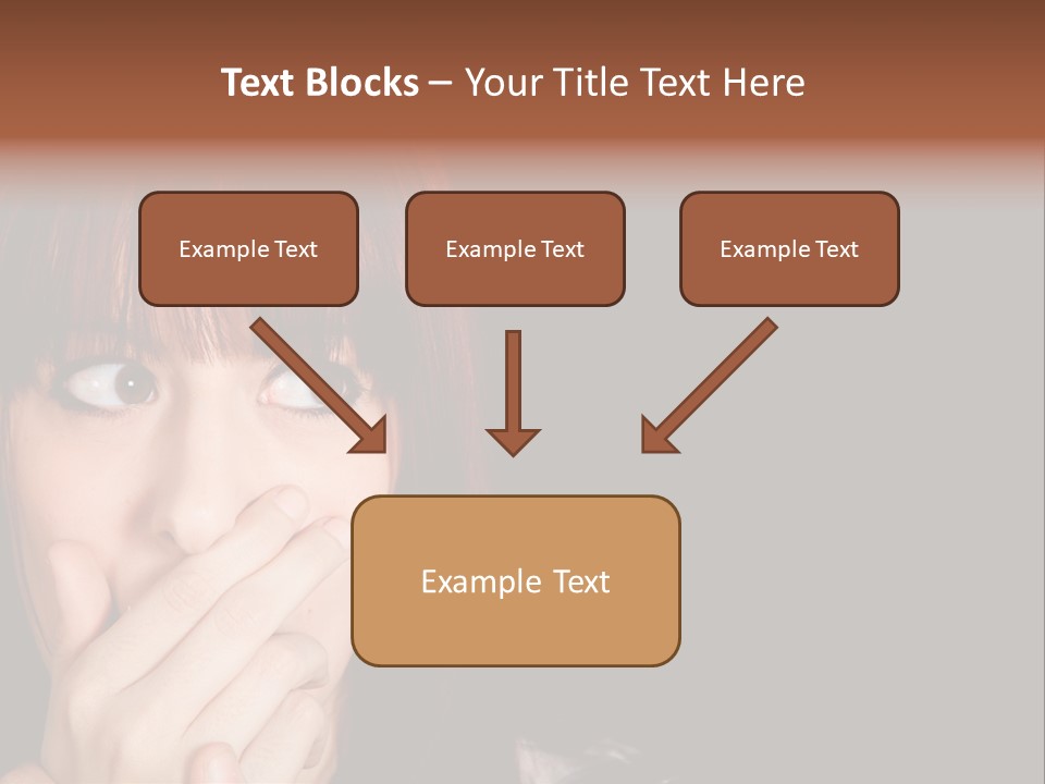 Girl Dark Scared PowerPoint Template