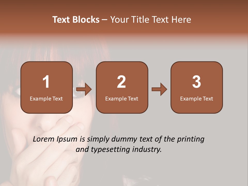 Girl Dark Scared PowerPoint Template