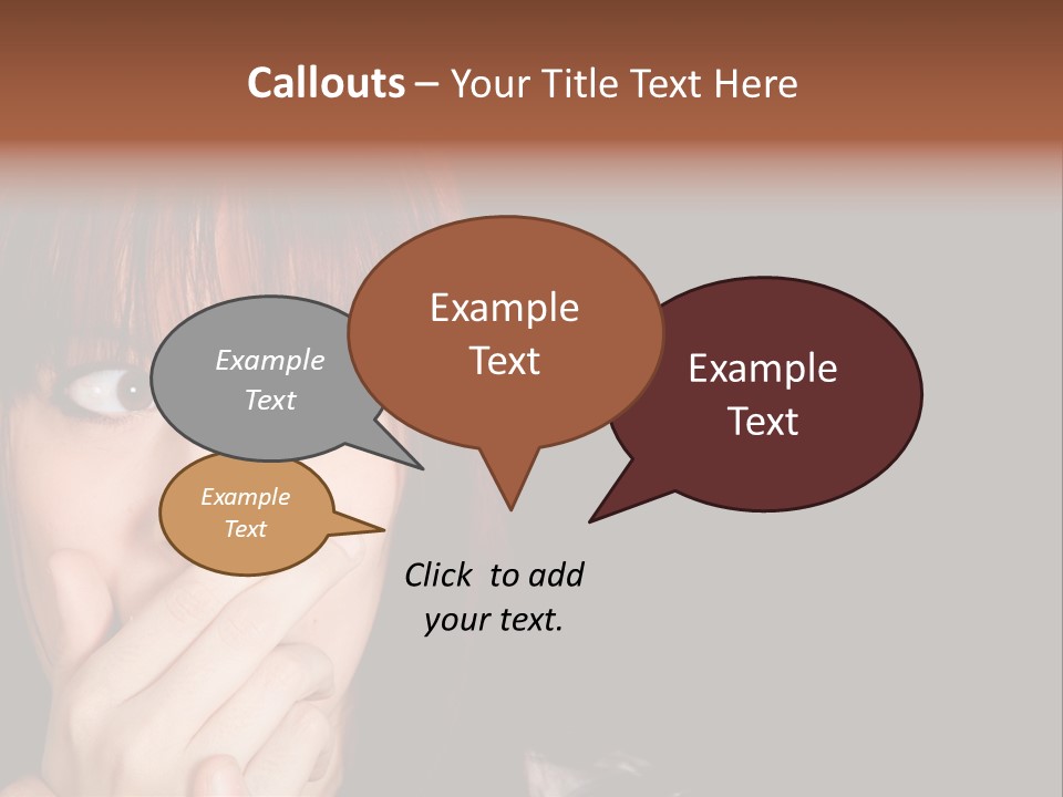 Girl Dark Scared PowerPoint Template