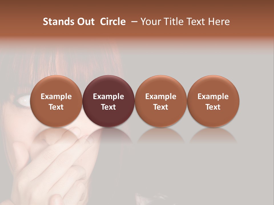 Girl Dark Scared PowerPoint Template