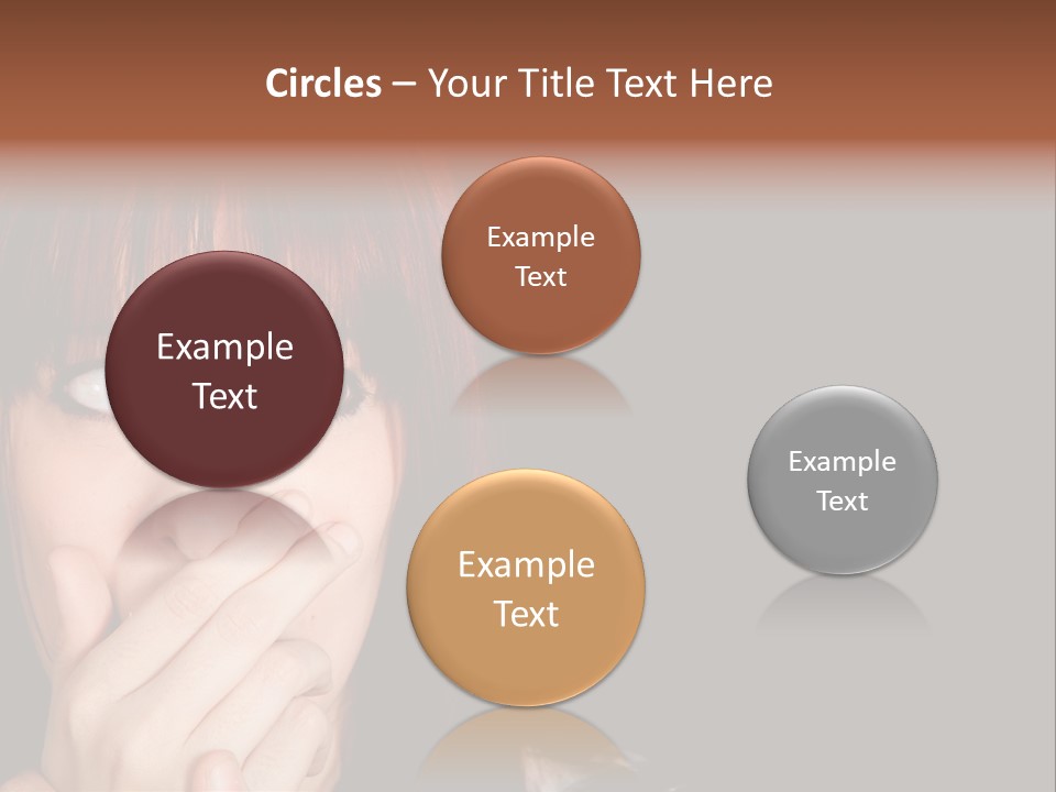 Girl Dark Scared PowerPoint Template