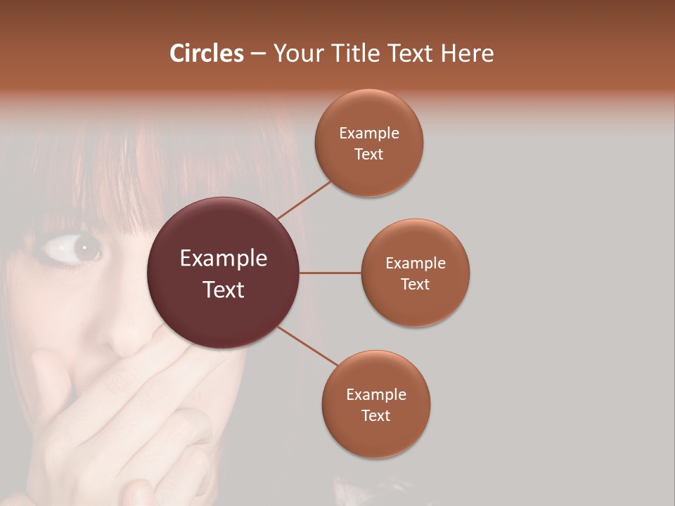 Girl Dark Scared PowerPoint Template