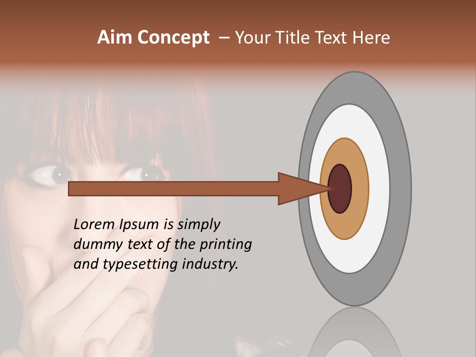 Girl Dark Scared PowerPoint Template