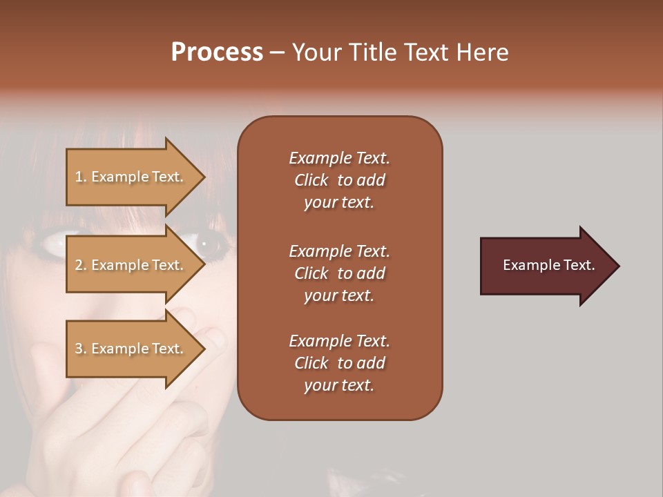 Girl Dark Scared PowerPoint Template