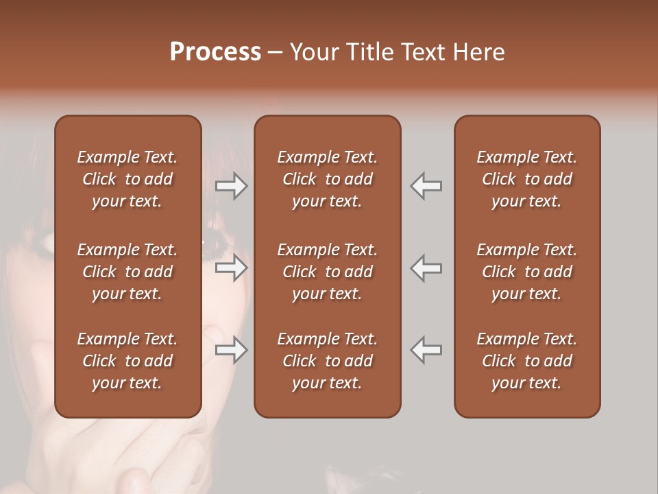 Girl Dark Scared PowerPoint Template