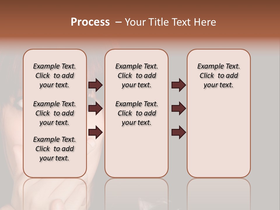 Girl Dark Scared PowerPoint Template
