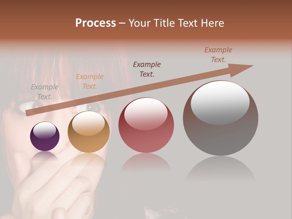 Girl Dark Scared PowerPoint Template