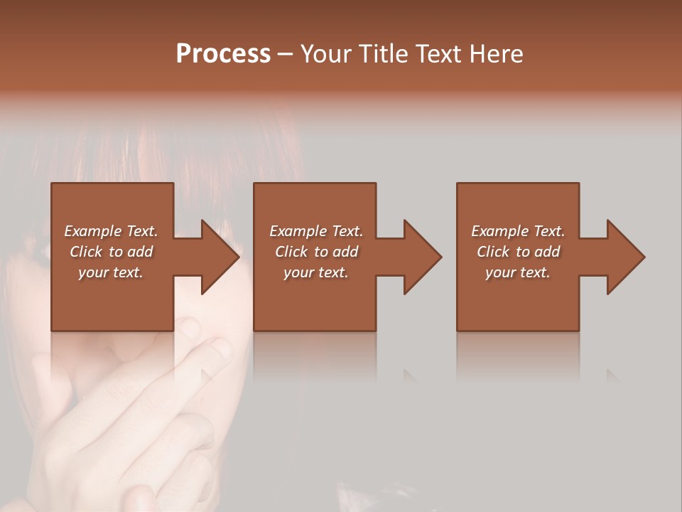 Girl Dark Scared PowerPoint Template