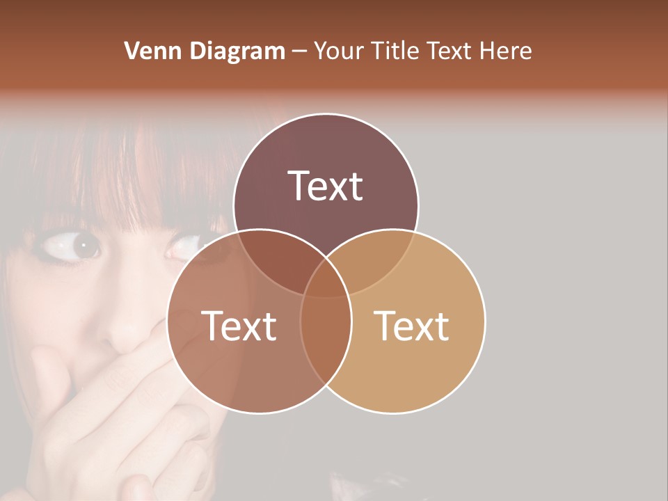 Girl Dark Scared PowerPoint Template