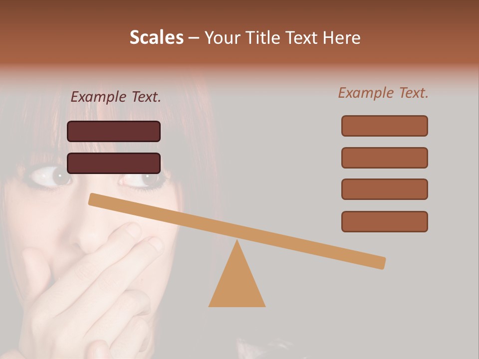 Girl Dark Scared PowerPoint Template