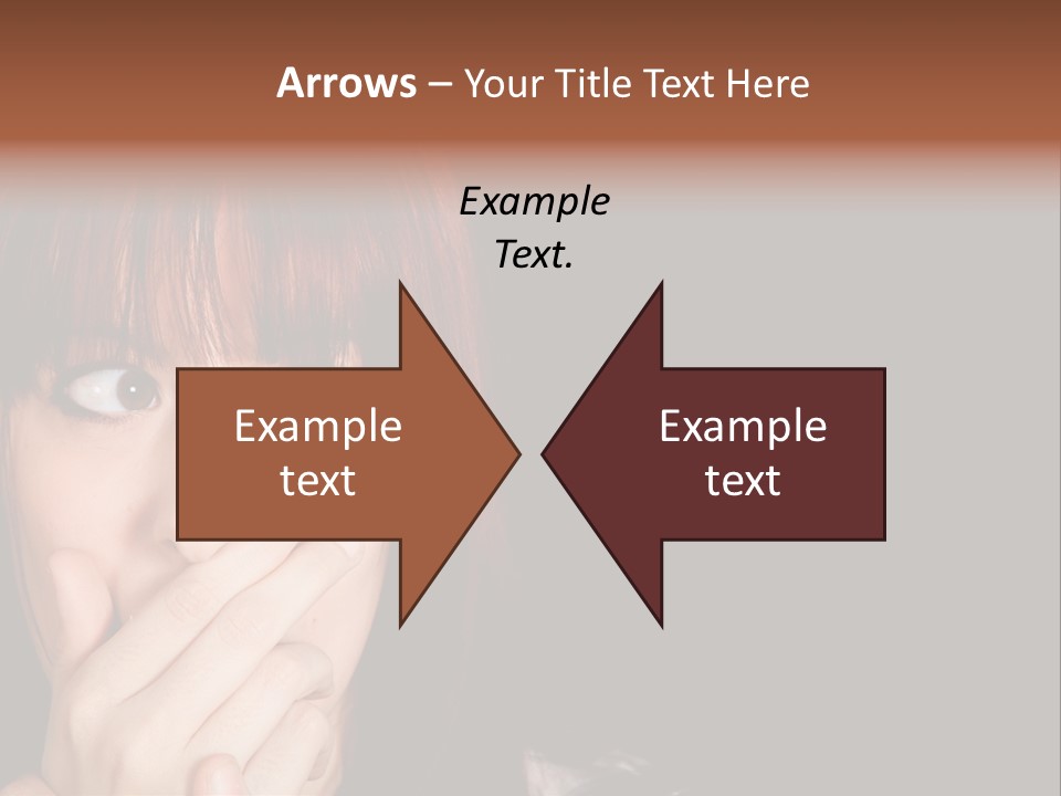 Girl Dark Scared PowerPoint Template