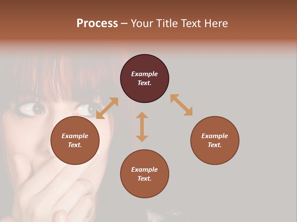 Girl Dark Scared PowerPoint Template