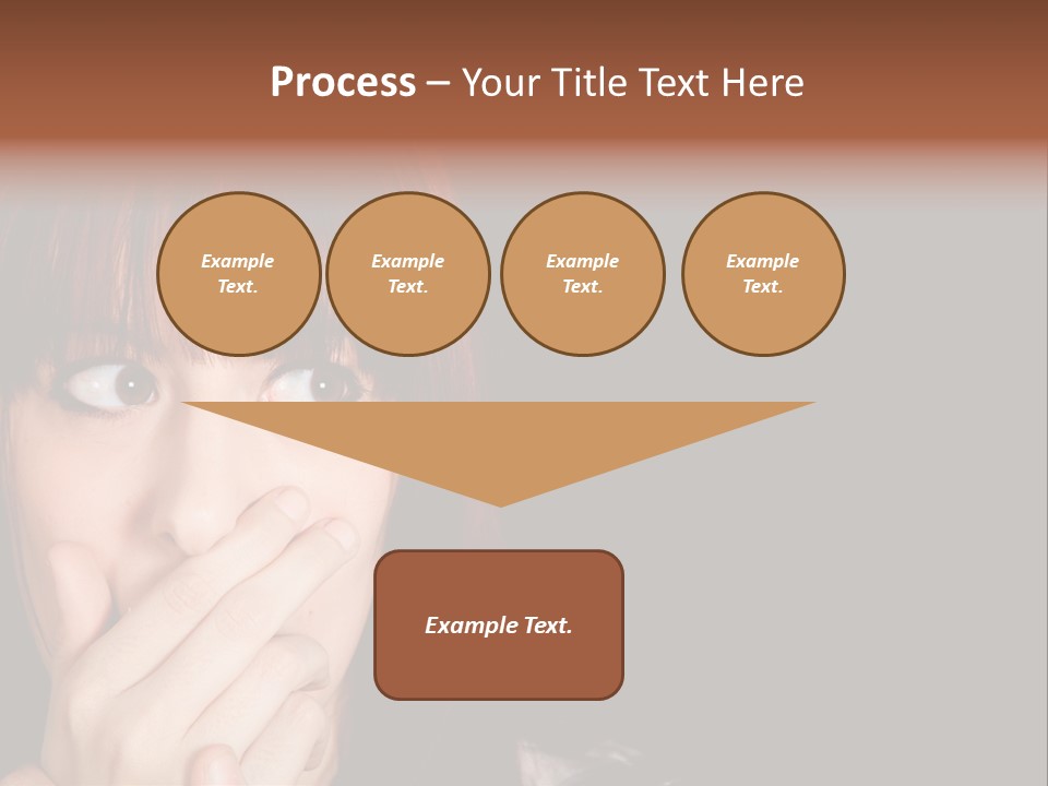 Girl Dark Scared PowerPoint Template