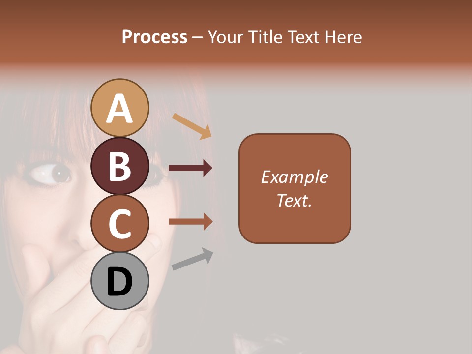 Girl Dark Scared PowerPoint Template