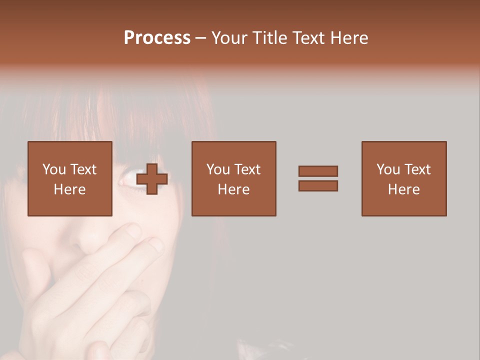 Girl Dark Scared PowerPoint Template