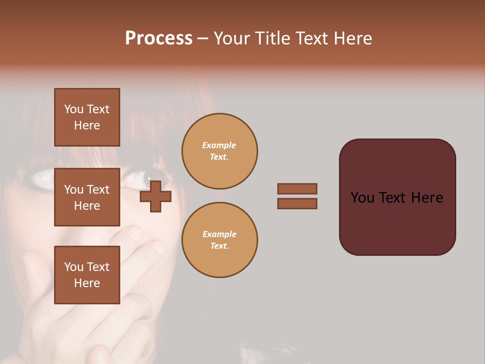 Girl Dark Scared PowerPoint Template