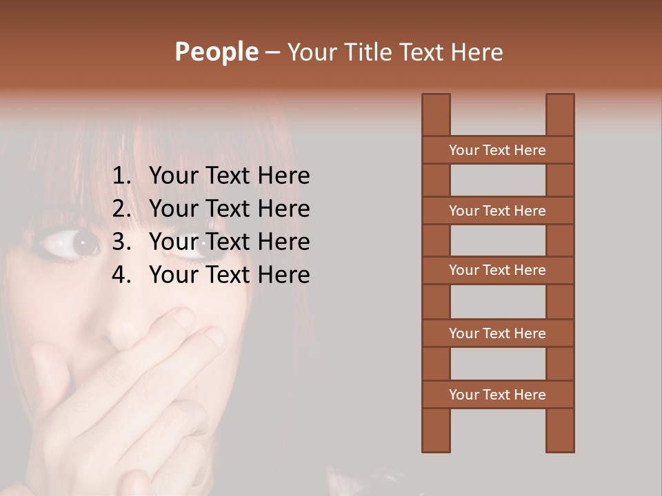 Girl Dark Scared PowerPoint Template