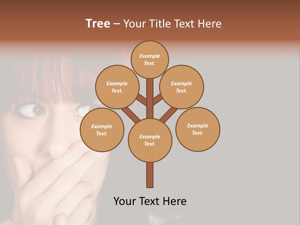 Girl Dark Scared PowerPoint Template