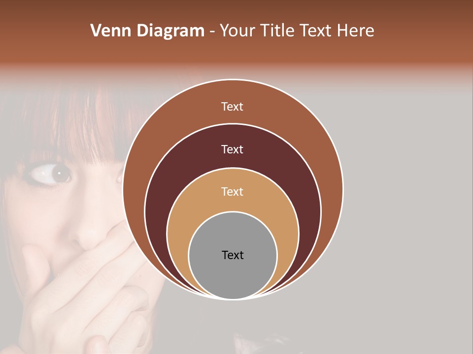 Girl Dark Scared PowerPoint Template