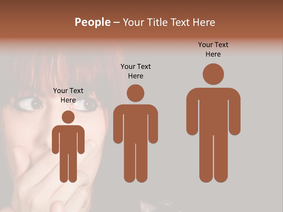 Girl Dark Scared PowerPoint Template