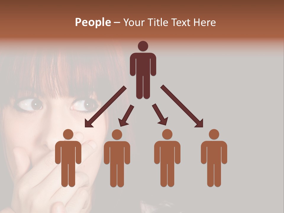 Girl Dark Scared PowerPoint Template