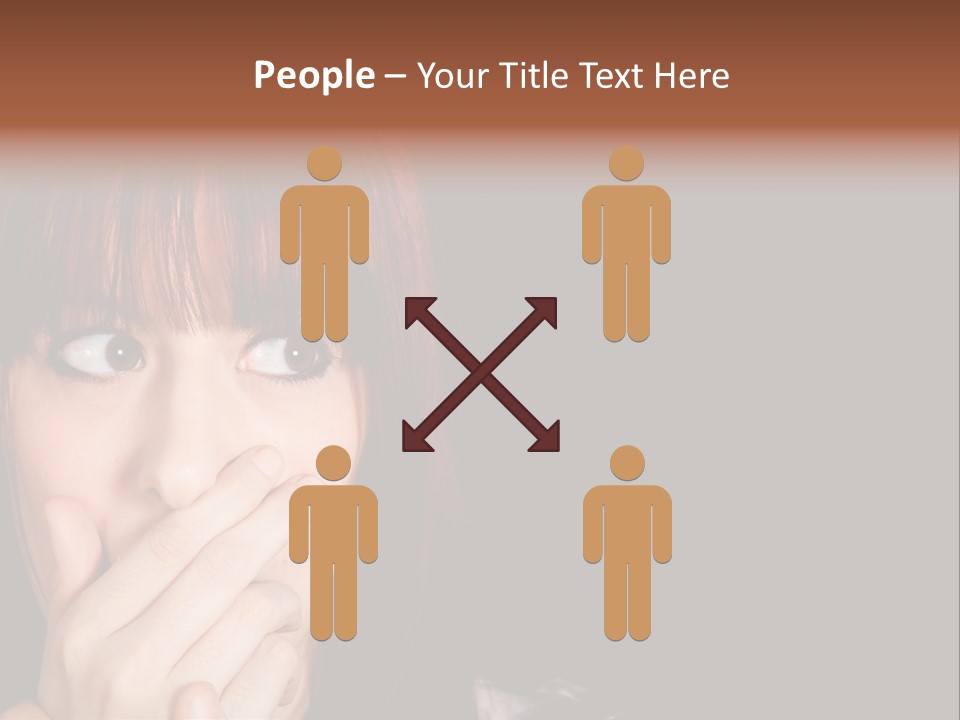 Girl Dark Scared PowerPoint Template