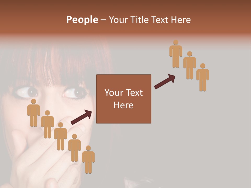 Girl Dark Scared PowerPoint Template