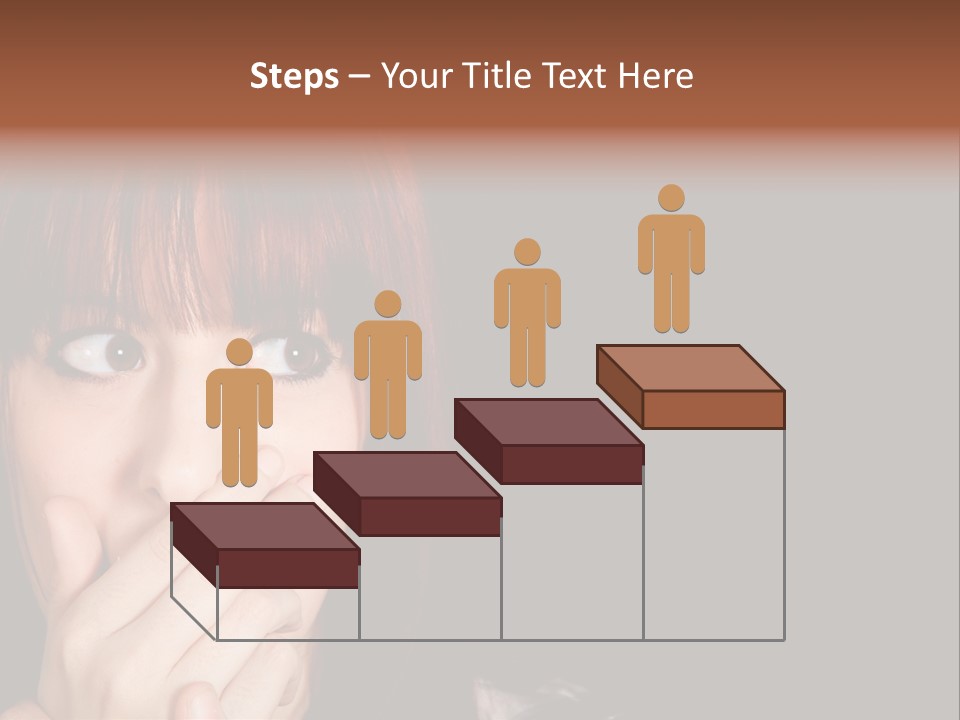 Girl Dark Scared PowerPoint Template