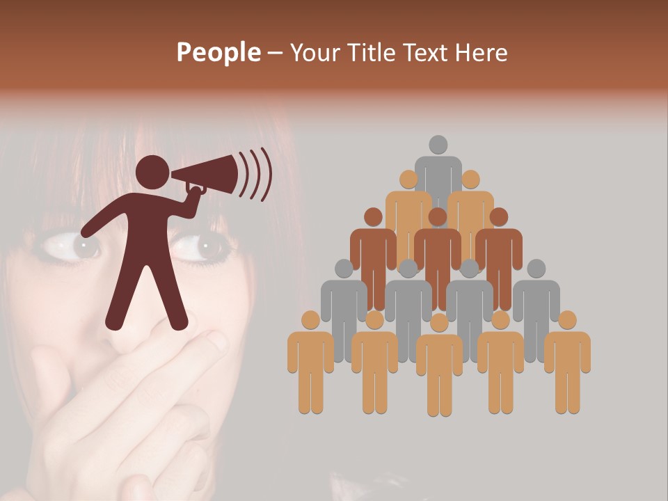 Girl Dark Scared PowerPoint Template