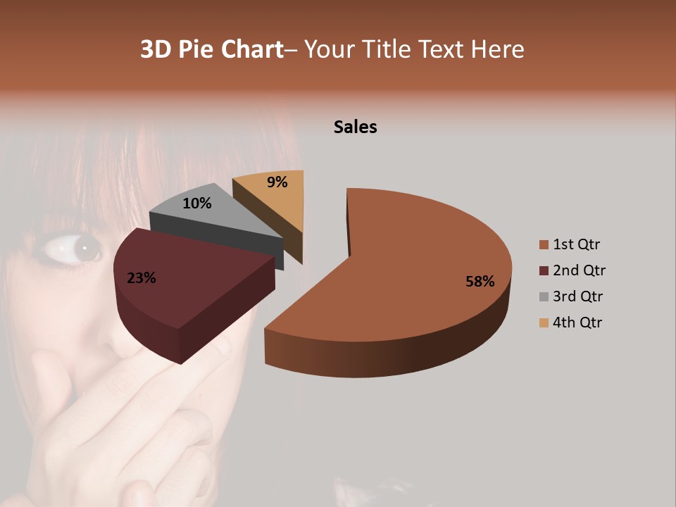 Girl Dark Scared PowerPoint Template