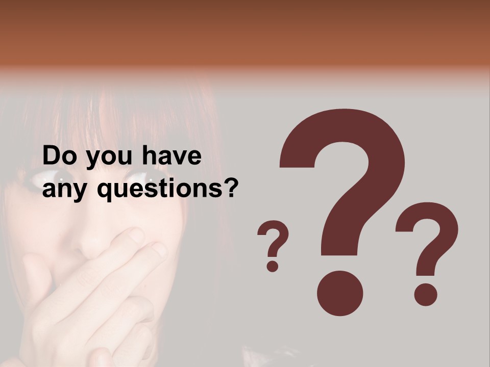 Girl Dark Scared PowerPoint Template