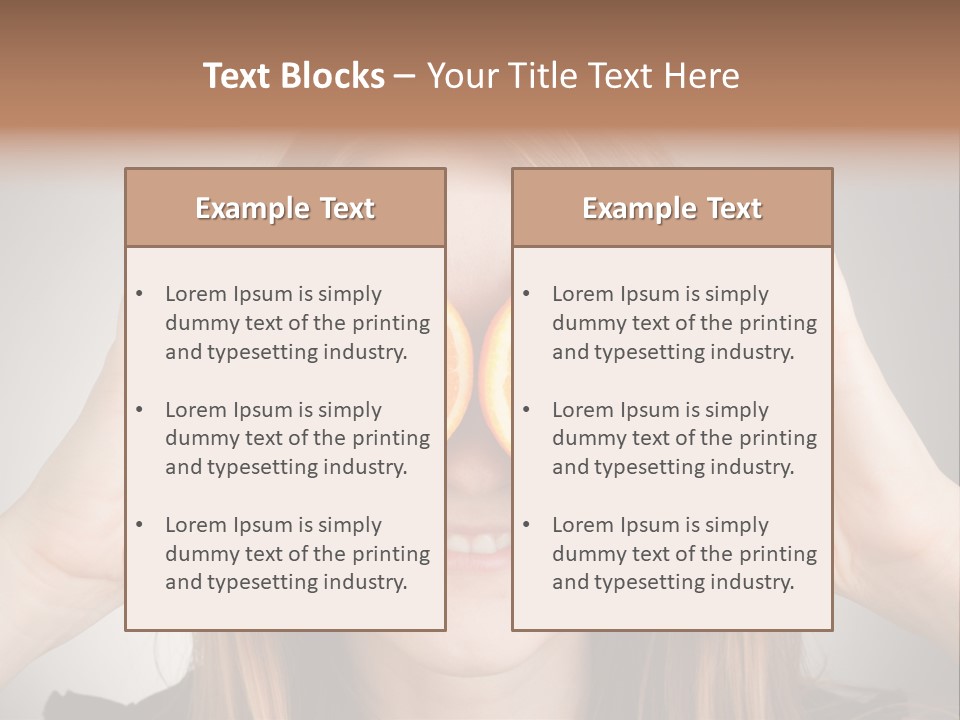 Person Fashion Vitamin PowerPoint Template