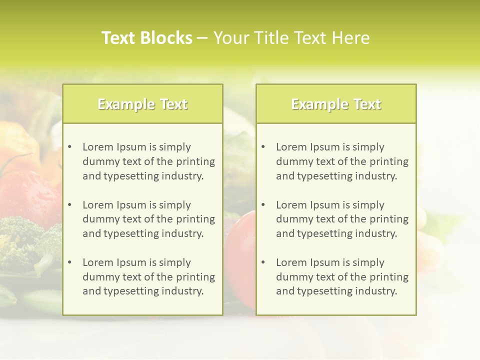 Seasoning Ingredients Fresh PowerPoint Template