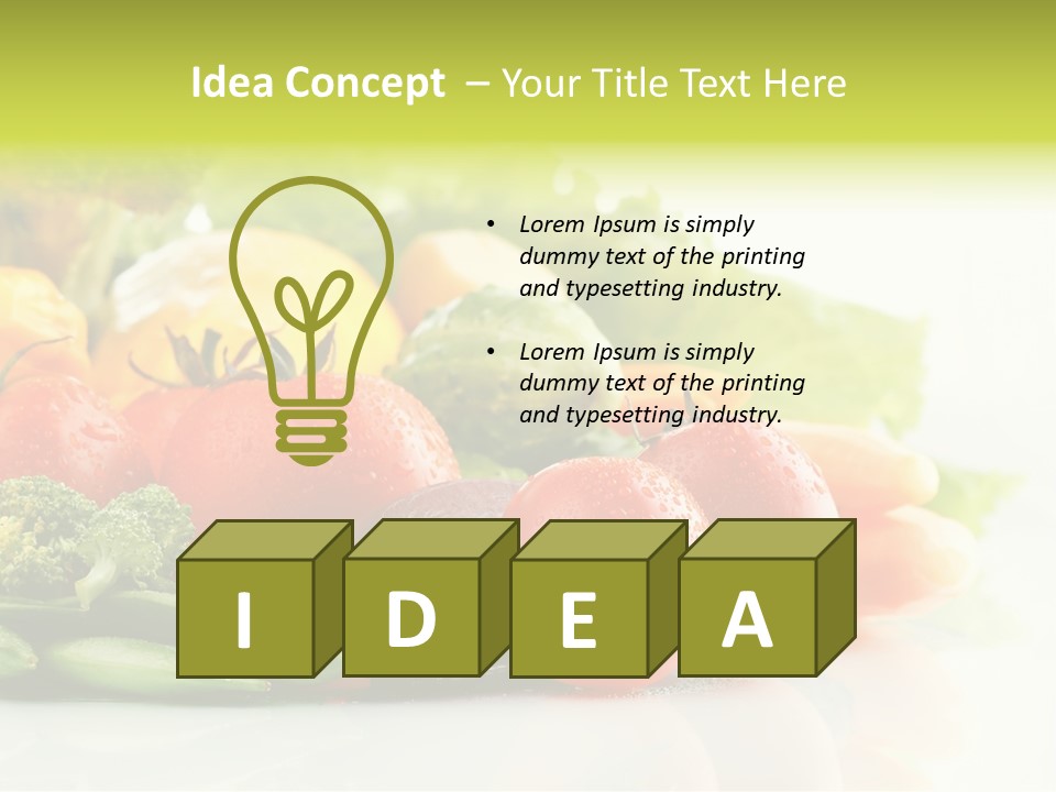 Seasoning Ingredients Fresh PowerPoint Template