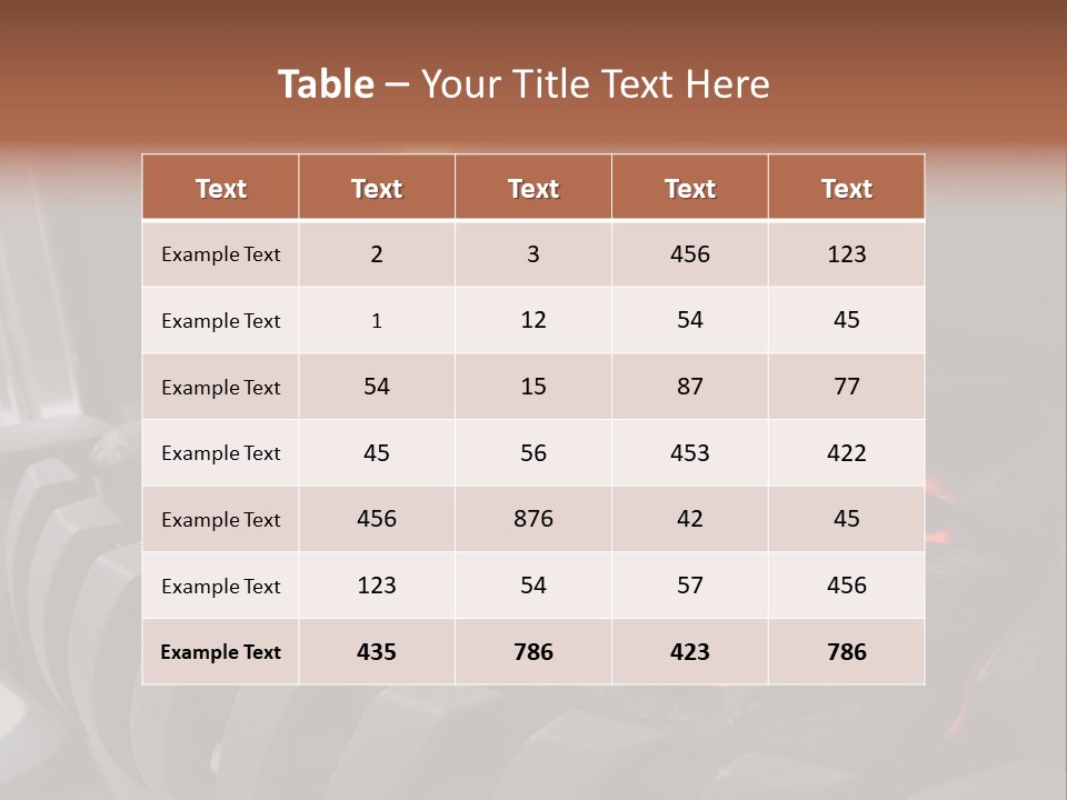 Warm Winter Closeup PowerPoint Template