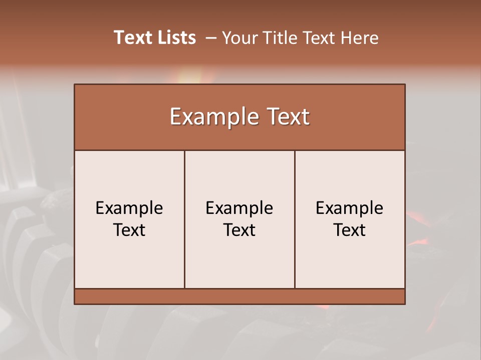 Warm Winter Closeup PowerPoint Template