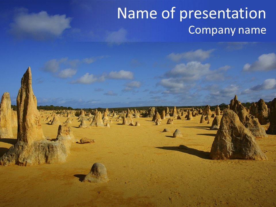 Sky Western Dry PowerPoint Template