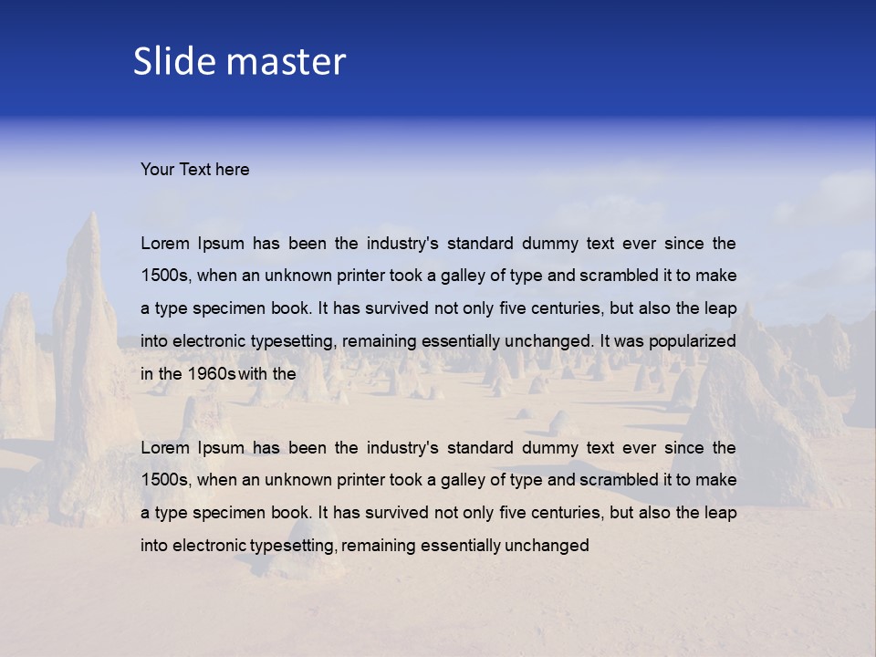 Sky Western Dry PowerPoint Template